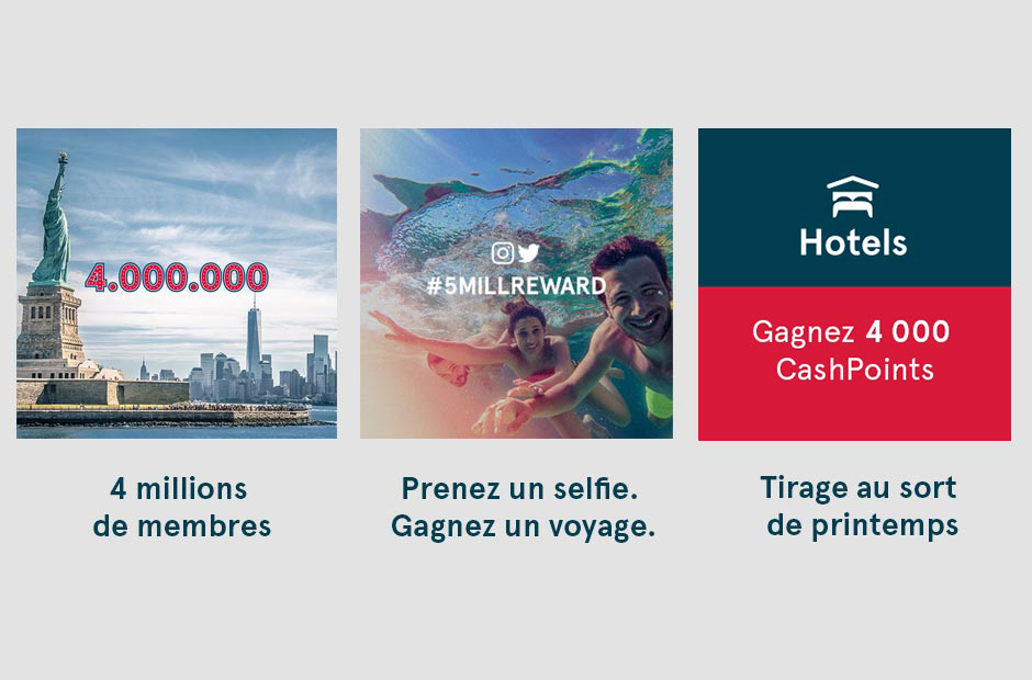 Exemples de trois concours Norwegian Reward